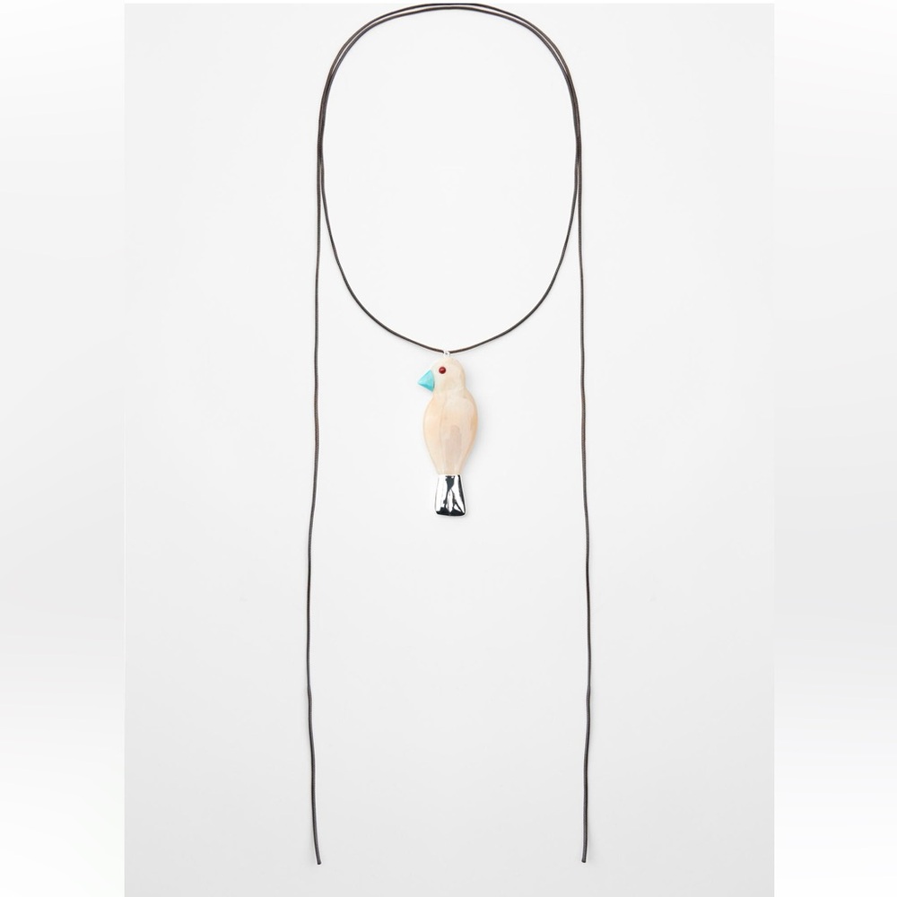 Zara parrot cord necklace